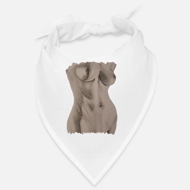 Buste feminin nu Bandana