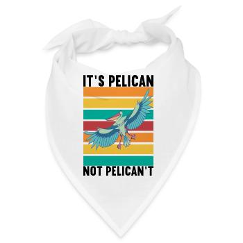 Pelikan Wasservogel Pelikanliebhaber - Bandana - Weiß - Vorne