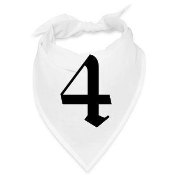 4 - Bandana - Weiß - Vorne