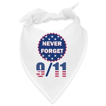 9/11 Vergiss nie 2001 - Bandana - Weiß - Vorne