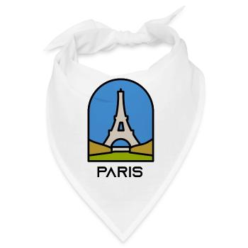 Paris - Bandana - Weiß - Vorne