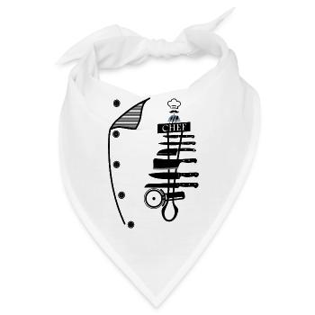 Küchenchef - Bandana - Weiß - Vorne