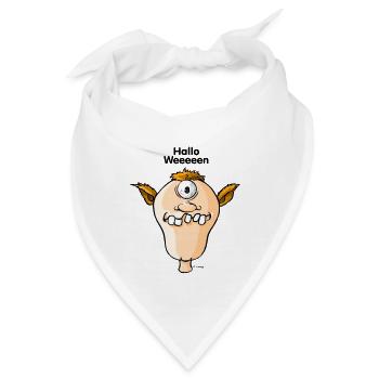 Hallo Weeeen Kopp - Bandana - Weiß - Vorne