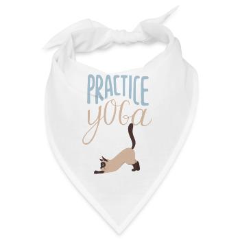 Yoga praktizieren - Chat - Bandana - Weiß - Vorne