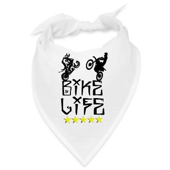 Bike Life - Bandana - Weiß - Vorne