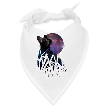 Space Cat - Space Animals Serie - Bandana - Weiß - Vorne