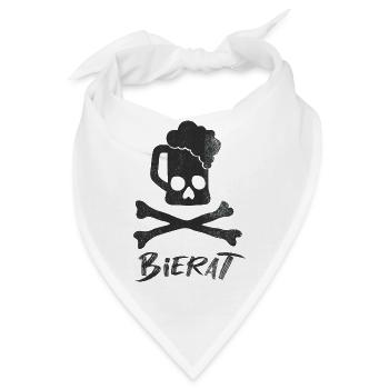 Bierat, Bierkrug und Priat in einem - Bandana - Weiß - Vorne