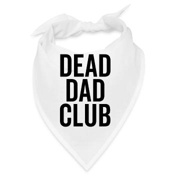Dead Dad Club - Bandana - Weiß - Vorne