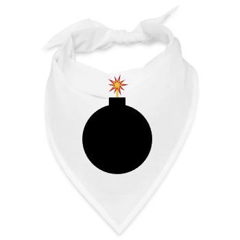 Bombe in Bobastisch - Bild - Bandana - Weiß - Vorne