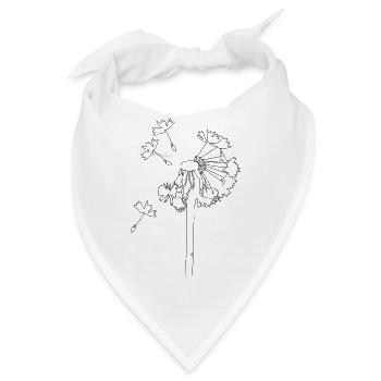 Pusteblume - Bandana - Weiß - Vorne