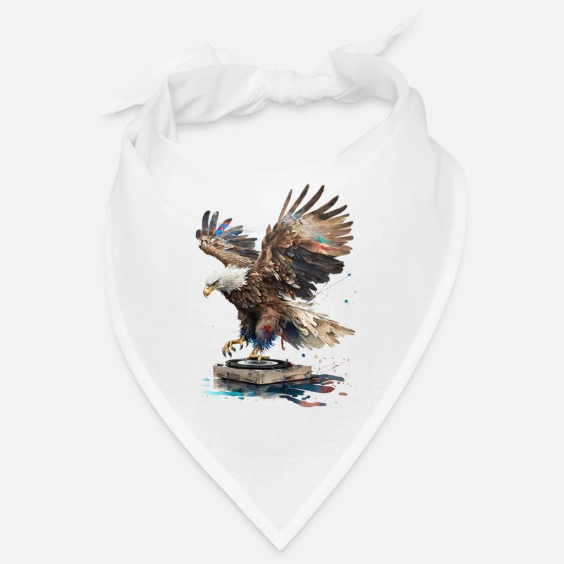 DJ scratching Eagle Bandana