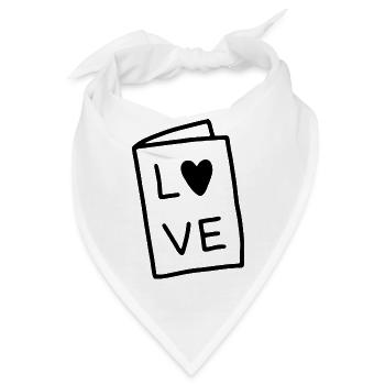 Buchliebe - Bandana - Weiß - Vorne