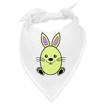 osterhase - Bandana - Weiß - Vorne