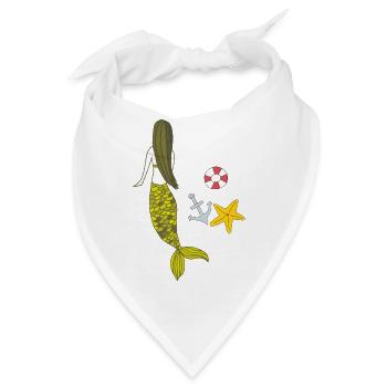 meerjungfrau sommerzeit - Bandana - Weiß - Vorne
