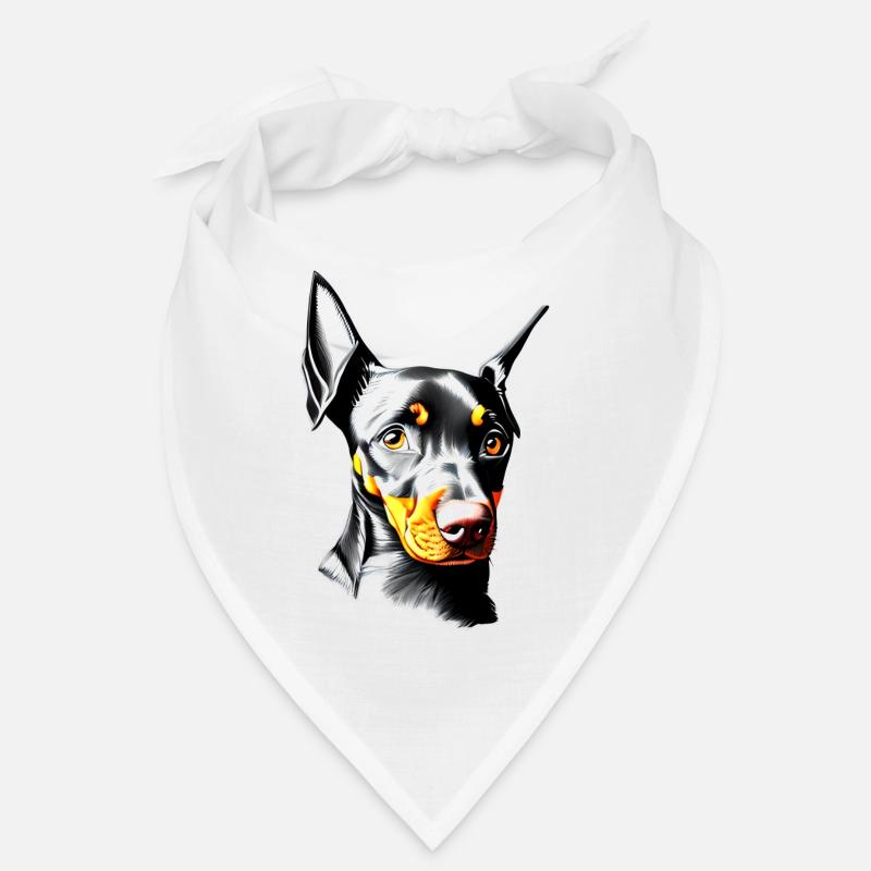 Dobermann Dobermannwelpe Hund Dobermanntrainer Bandana