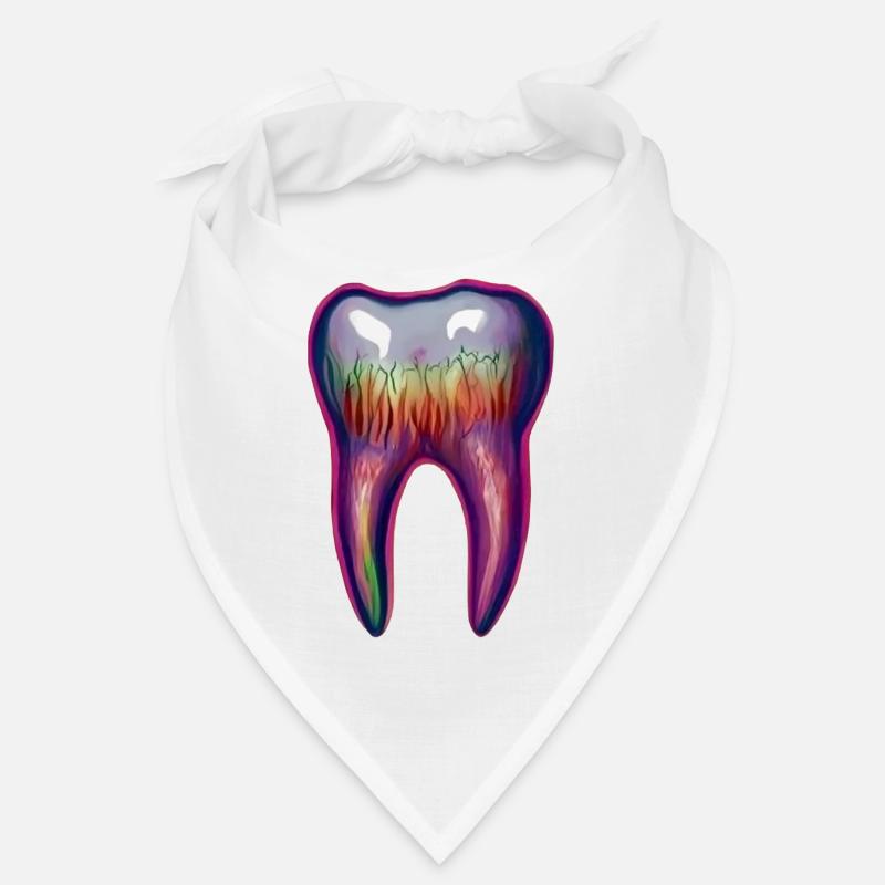 Dent Flashy - Bandana - blanc