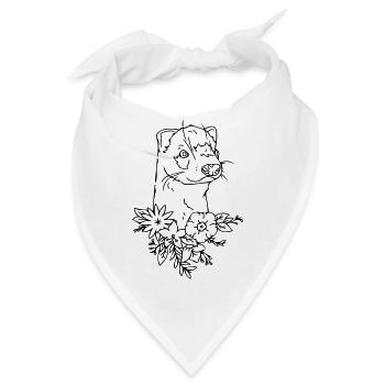 Nerz - Bandana - Weiß - Vorne