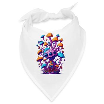 Trippy Alien 04 - Bandana - Weiß - Vorne