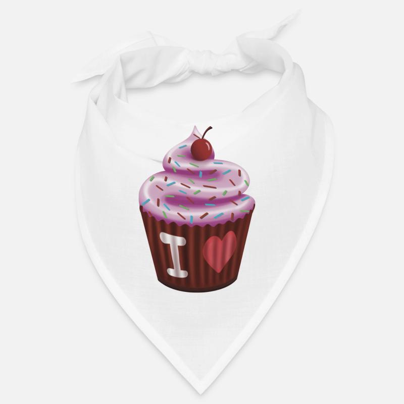 Cupcake - Bandana - Weiß