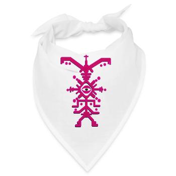 Party Man Goa Party Psyclone - Bandana - Weiß - Vorne