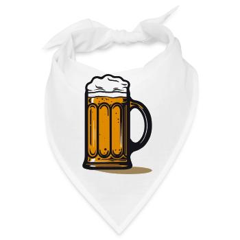 Bier-Ikone - Bandana - Weiß - Vorne