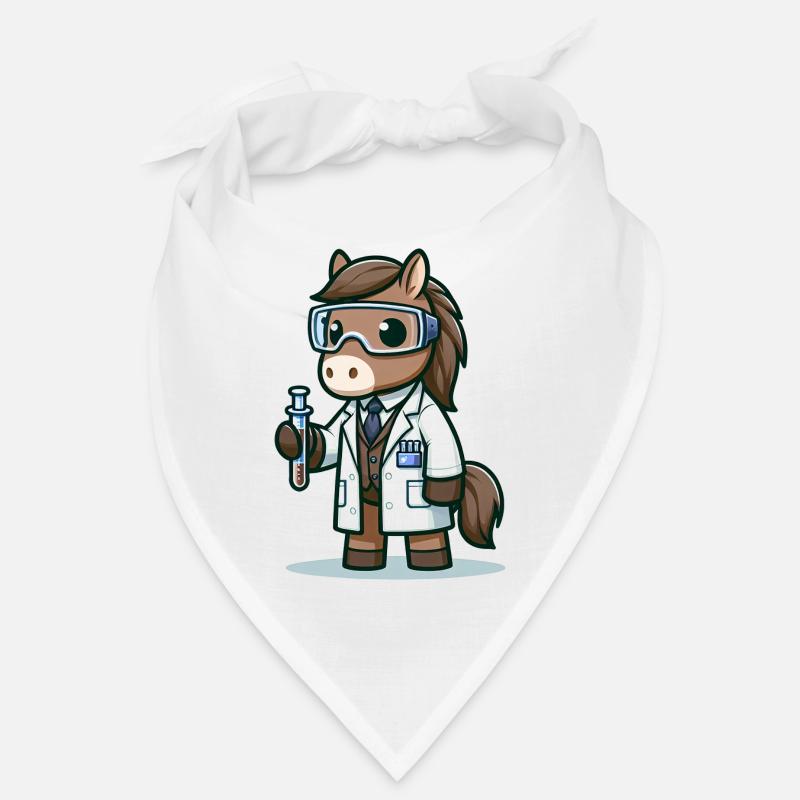 Scientifique de cheval mignon Bandana
