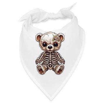 Teddybär / Kuscheltier / Stofftier / Geschenkidee - Bandana - Weiß - Vorne