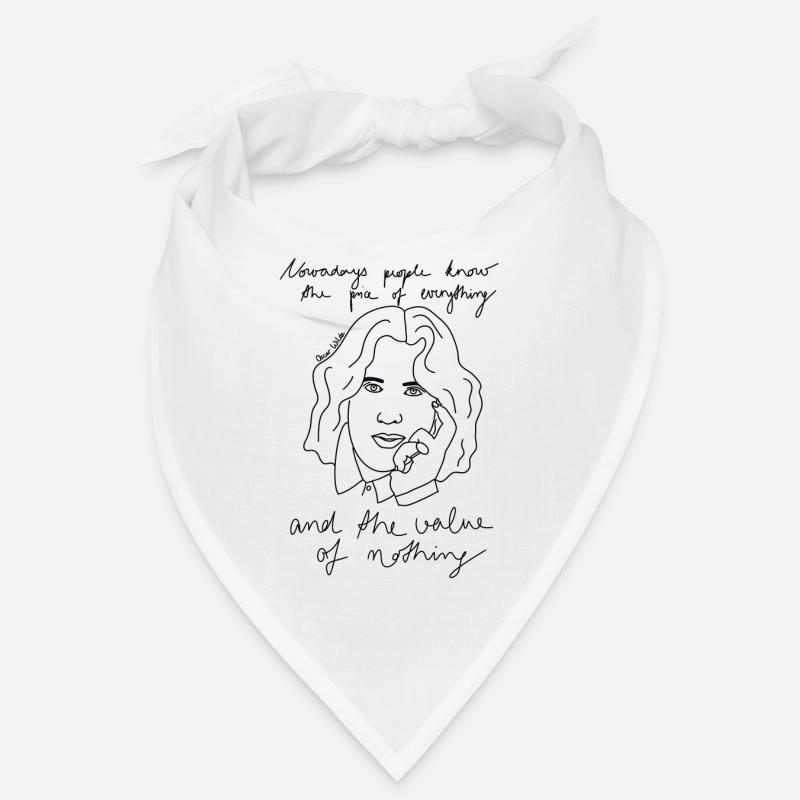 Oscar Wilde - Bandana - Weiß