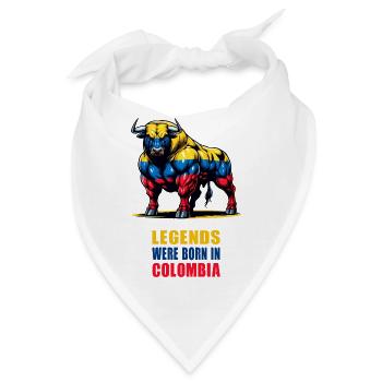 Legenden sind in Kolumbien geboren - Bandana - Weiß - Vorne
