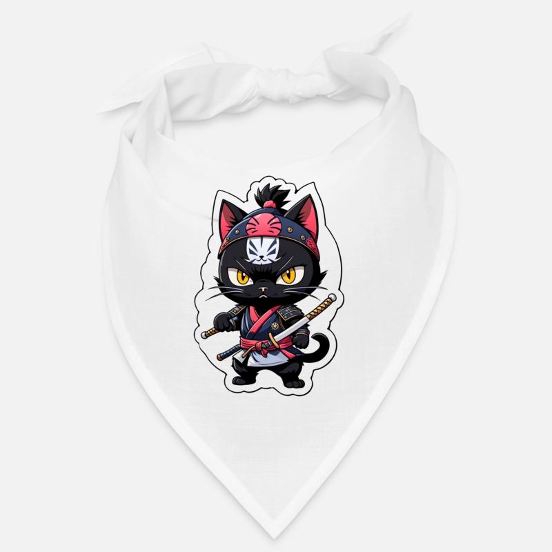 chat ninja - chaton samourai Bandana