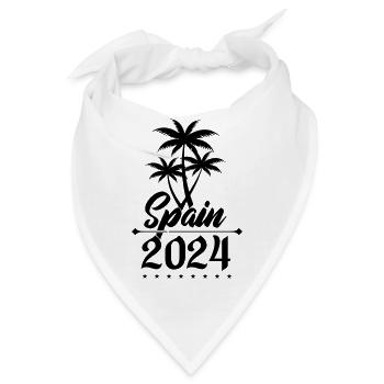 spain 2024 palmen - Bandana - Weiß - Vorne