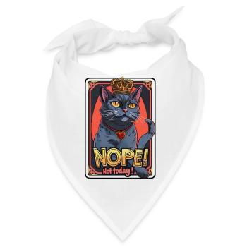 Kater hat keinen Bock - Bandana - Weiß - Vorne