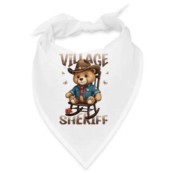 Bär der Dorf Sheriff - Bandana - Weiß - Vorne