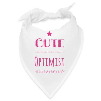Cute Optimist - Bandana - Weiß - Vorne