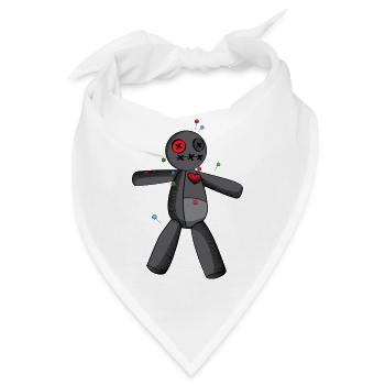 Phasmophobia Voodoo Puppe in schwarz - Bandana - Weiß - Vorne