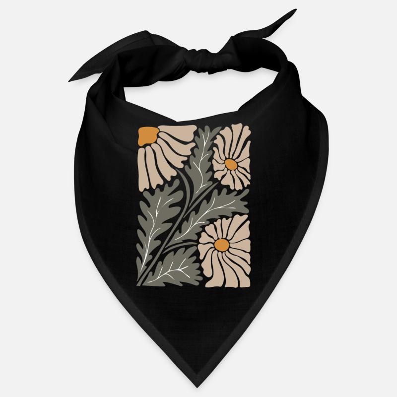Retro Groovy Flowers Bandana