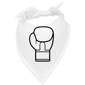 Boxhandschuh - Bandana - Weiß - Vorne