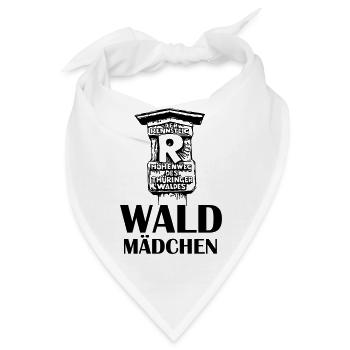 Wald Mädchen Rennsteig - Bandana - Weiß - Vorne