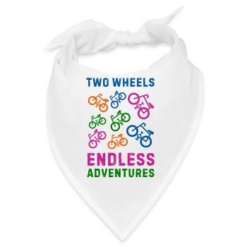 Fahrrad - Bandana - Weiß - Vorne
