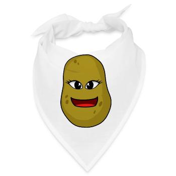 freundlich Kartoffel Gesicht Gesichter Kartoffeln - Bandana - Weiß - Vorne