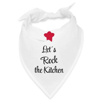 Let`s rock the Kitchen - Bandana - Weiß - Vorne