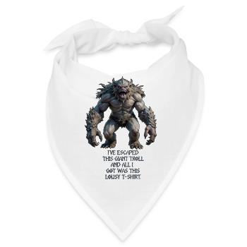 Troll-Ärger - Bandana - Weiß - Vorne