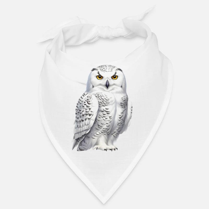 Schnee-Eule - Bandana - Weiß