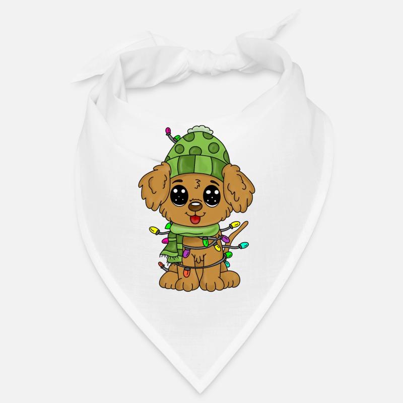 Chien avec des décorations de Noël Bandana