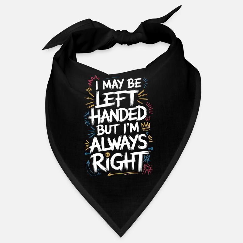 Humorous design for left-handers Bandana