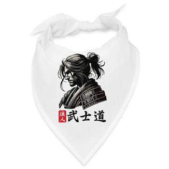 Bushido von Ronin - Bandana - Weiß - Vorne