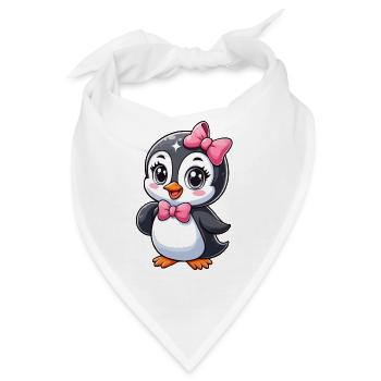 Mädchen Pinguin - Bandana - Weiß - Vorne