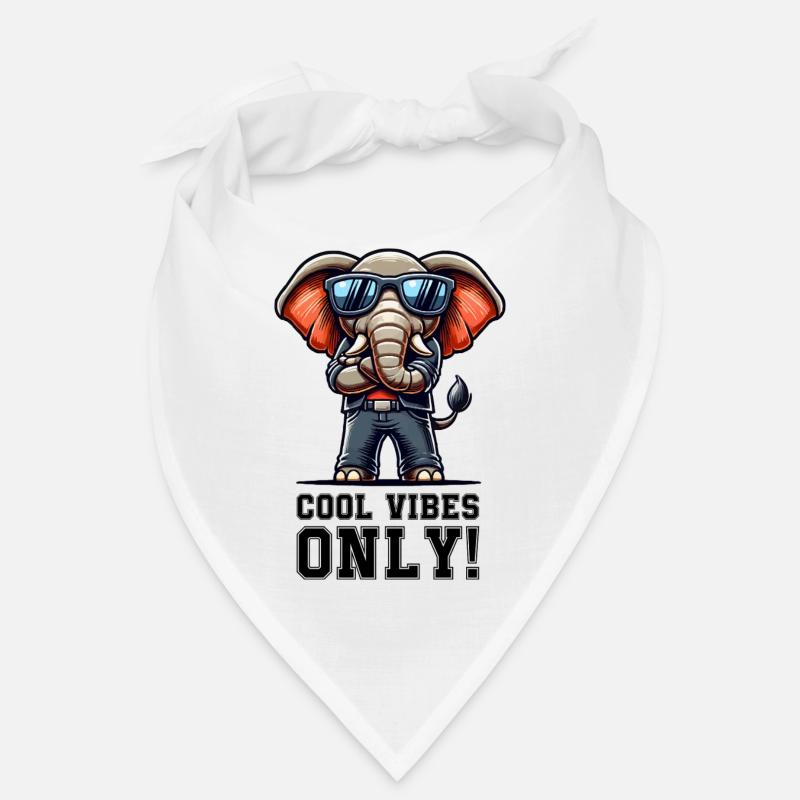 Éléphant Bande Dessinée Cool Bandana