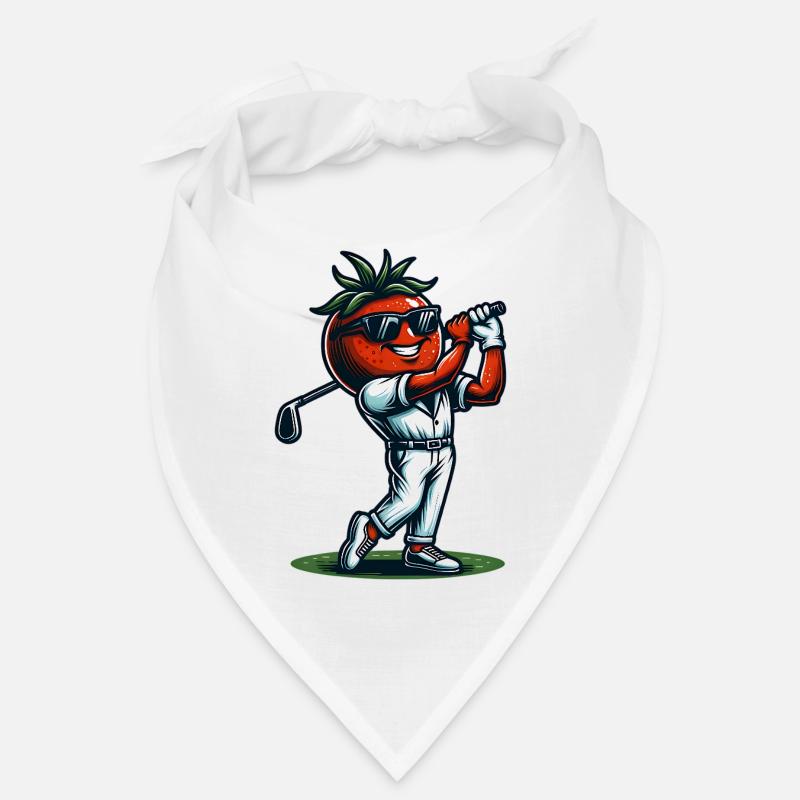 Swinging Tomato : Drôle de tomate de golf avec du style Bandana