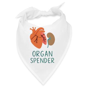 Organ Spender - Bandana - Weiß - Vorne